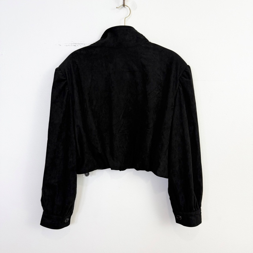 Lioness Black Cropped Bomber Jacket - Picture 7 of 7